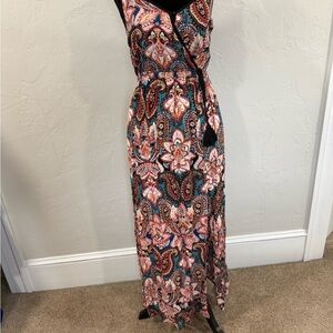 Xhilaration Multicolor Paisley Maxi Dress